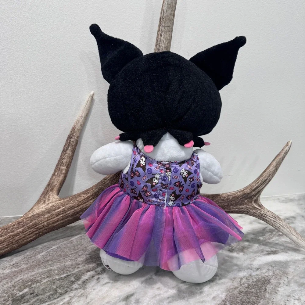 Build-A-Bear Sanrio Kuromi Plush Purple Pink Tutu Dress Hello Kitty Friends 2023